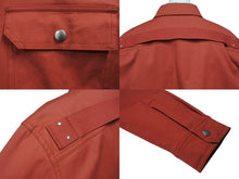 Load image into Gallery viewer, 極美品 Rick Owens リックオウエンス 21AW オーバーサイズ ボタンアップ シャツ ジャケット レッド コットン RU02A5729 サイズ52 中古 4b005054