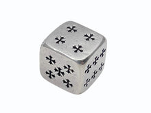 Load image into Gallery viewer, CHROME HEARTS クロムハーツ DICE ダイス サイコロ 重量約57.2g CHプラス ホースシュー 2015年 クリスマス限定 シルバー 美品 中古 4b005055