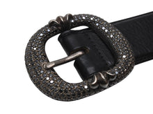 Load image into Gallery viewer, CHROME HEARTS クロムハーツ ガンスリンガー ベルト ブラック ブラックダイヤモンド レザー 小物 シルバー925 1994 サイズ38 美品 中古 4b005056