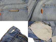 Load image into Gallery viewer, CHROME HEARTS クロムハーツ クロスパッチ デニム パンツ リーバイス LEVI`S 517 オーダー サイズ34 ブルー 美品 中古 4b005057
