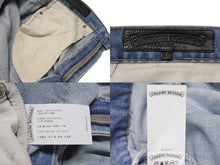 Load image into Gallery viewer, CHROME HEARTS クロムハーツ クロスパッチ デニム パンツ リーバイス LEVI`S 517 オーダー サイズ34 ブルー 美品 中古 4b005057