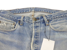 Load image into Gallery viewer, 新品未使用 CHROME HEARTS クロムハーツ クロスパッチ デニム パンツ リーバイス LEVI`S 501 オーダー サイズ31 ブルー 中古 4b005058