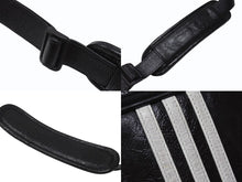 画像をギャラリービューアに読み込む, BALENCIAGA × adidas バレンシアガ アディダス コラボ スモール クロスボディ ショルダーバッグ ブラック ラムスキン ロゴ 721850 美品 中古 4b005060