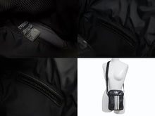 画像をギャラリービューアに読み込む, BALENCIAGA × adidas バレンシアガ アディダス コラボ スモール クロスボディ ショルダーバッグ ブラック ラムスキン ロゴ 721850 美品 中古 4b005060