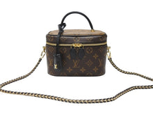 Load image into Gallery viewer, 新品同様 LOUIS VUITTON ルイヴィトン モノグラムリバース バニティNV PM 2WAYハンドバッグ M45165 ブラウン ゴールド金具 中古 4b005061