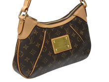 Load image into Gallery viewer, 極美品 LOUIS VUITTON ルイヴィトン ハンドバッグ ワンショルダー M56384 テムズPM モノグラム ブラウン ゴールド金具 中古 54436