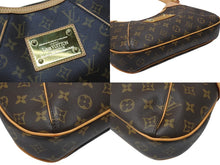 Load image into Gallery viewer, 極美品 LOUIS VUITTON ルイヴィトン ハンドバッグ ワンショルダー M56384 テムズPM モノグラム ブラウン ゴールド金具 中古 54436