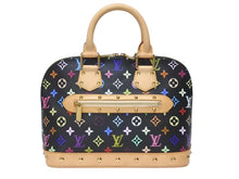 Load image into Gallery viewer, 極美品 LOUIS VUITTON ルイヴィトン アルマPM ハンドバッグ M40444 モノグラム マルチカラー ブラック 村上隆 中古 4b005065