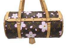 Load image into Gallery viewer, 新品同様 LOUIS VUITTON ルイヴィトン パピヨン ハンドバッグ M92009 モノグラム チェリーブロッサム ブラウン ピンク 村上隆 中古 4b005066