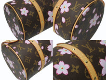 Load image into Gallery viewer, 新品同様 LOUIS VUITTON ルイヴィトン パピヨン ハンドバッグ M92009 モノグラム チェリーブロッサム ブラウン ピンク 村上隆 中古 4b005066