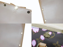 Load image into Gallery viewer, 新品同様 LOUIS VUITTON ルイヴィトン パピヨン ハンドバッグ M92009 モノグラム チェリーブロッサム ブラウン ピンク 村上隆 中古 4b005066