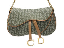 Load image into Gallery viewer, Christian Dior クリスチャンディオール サドルバッグ ワンショルダーバッグ RU 0071 トロッター カーキ ガリアーノ期 美品 中古 4b005069