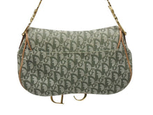 Load image into Gallery viewer, Christian Dior クリスチャンディオール サドルバッグ ワンショルダーバッグ RU 0071 トロッター カーキ ガリアーノ期 美品 中古 4b005069