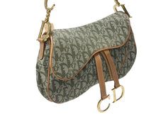 Load image into Gallery viewer, Christian Dior クリスチャンディオール サドルバッグ ワンショルダーバッグ RU 0071 トロッター カーキ ガリアーノ期 美品 中古 4b005069