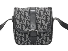 画像をギャラリービューアに読み込む, Christian Dior クリスチャンディオール ショルダーバッグ 04RU 0053 トロッター キャンバス レザー ブラック ガリアーノ期 美品 中古 4b005070