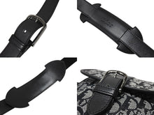 画像をギャラリービューアに読み込む, Christian Dior クリスチャンディオール ショルダーバッグ 04RU 0053 トロッター キャンバス レザー ブラック ガリアーノ期 美品 中古 4b005070