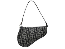 画像をギャラリービューアに読み込む, 新品同様 ChristianDior クリスチャンディオール サドルポーチ ワンショルダーバッグ SLO44012 トロッター ブラック ガリアーノ期 中古 4b005071