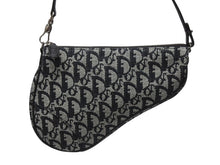 画像をギャラリービューアに読み込む, 新品同様 ChristianDior クリスチャンディオール サドルポーチ ワンショルダーバッグ SLO44012 トロッター ブラック ガリアーノ期 中古 4b005071