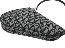 画像をギャラリービューアに読み込む, 新品同様 ChristianDior クリスチャンディオール サドルポーチ ワンショルダーバッグ SLO44012 トロッター ブラック ガリアーノ期 中古 4b005071