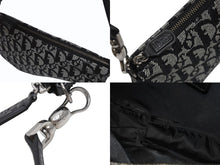 画像をギャラリービューアに読み込む, 新品同様 ChristianDior クリスチャンディオール サドルポーチ ワンショルダーバッグ SLO44012 トロッター ブラック ガリアーノ期 中古 4b005071