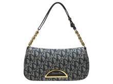 画像をギャラリービューアに読み込む, Christian Dior クリスチャンディオール マリスパール ワンショルダーバッグ PZ 0901 トロッター ネイビー ガリアーノ期 美品 中古 4b005072