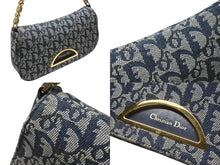 画像をギャラリービューアに読み込む, Christian Dior クリスチャンディオール マリスパール ワンショルダーバッグ PZ 0901 トロッター ネイビー ガリアーノ期 美品 中古 4b005072