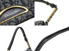 画像をギャラリービューアに読み込む, Christian Dior クリスチャンディオール マリスパール ワンショルダーバッグ PZ 0901 トロッター ネイビー ガリアーノ期 美品 中古 4b005072