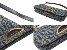 画像をギャラリービューアに読み込む, Christian Dior クリスチャンディオール マリスパール ワンショルダーバッグ PZ 0901 トロッター ネイビー ガリアーノ期 美品 中古 4b005072