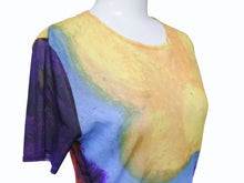 Load image into Gallery viewer, ISSEY MIYAKE イッセイミヤケ シアーカットソー IM31JK068 ナイロン マルチカラー サイズ2 美品 中古 4b005075