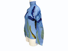 画像をギャラリービューアに読み込む, 極美品 me ISSEY MIYAKE ミーイッセイミヤケ 長袖カットソー MI41FJ631 フリーサイズ プリーツ ハイネック ブルー 中古 4b005077