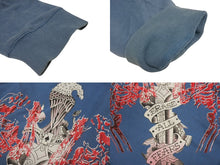 画像をギャラリービューアに読み込む, Ed Hardy エドハーディ グラフィックプリント ジップアップパーカー ネイビー ポリエステル サイズXL 美品 中古 4b005080