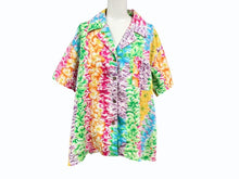 画像をギャラリービューアに読み込む, 極美品 ISSEY MIYAKE イッセイミヤケ アロハシャツ オープンカラーシャツ RG12048 サイズ9 マルチカラー ココナッツボタン 花柄 中古 4b005082