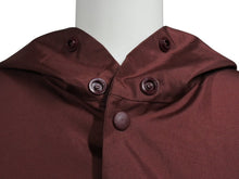 画像をギャラリービューアに読み込む, 極美品 MIUMIU ミュウミュウ フーデット ナイロン コーチ ジャケット ボルドー ポリエステル サイズM 90s アウター 中古 4b005085