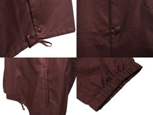 画像をギャラリービューアに読み込む, 極美品 MIUMIU ミュウミュウ フーデット ナイロン コーチ ジャケット ボルドー ポリエステル サイズM 90s アウター 中古 4b005085