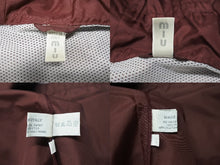 画像をギャラリービューアに読み込む, 極美品 MIUMIU ミュウミュウ フーデット ナイロン コーチ ジャケット ボルドー ポリエステル サイズM 90s アウター 中古 4b005085