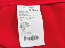 Load image into Gallery viewer, MIUMIU ミュウミュウ ビジューポケット フレアスカート MG518 サイズ36 レーヨン アセテート ラインストーン レッド 美品 中古 4b005087