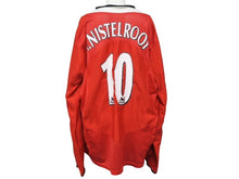画像をギャラリービューアに読み込む, NIKE ナイキ マンチェスターユナイテッド 04/05 長袖 ユニフォーム レッド 背番号10 ファンニステルローイ サッカー プレミアリーグ サイズXL 良品 中古 4b005088