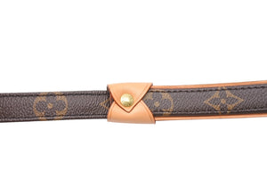 極美品 LOUIS VUITTON ルイヴィトン レッス バクスターMM リード M58056 モノグラム ペット用品 小型犬 中古 4b005107