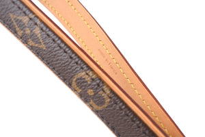 極美品 LOUIS VUITTON ルイヴィトン レッス バクスターMM リード M58056 モノグラム ペット用品 小型犬 中古 4b005107