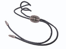 Load image into Gallery viewer, 極美品 CHROME HEARTS クロムハーツ ボロ タイニークラシック オーバルループタイ レザー シルバー925 中古 4b005110