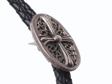 Load image into Gallery viewer, 極美品 CHROME HEARTS クロムハーツ ボロ タイニークラシック オーバルループタイ レザー シルバー925 中古 4b005110