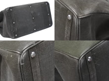 Load image into Gallery viewer, READYMADE レディメイド Travel Bag トラベルバッグ クロコ型押し サイズL 再構築 バーキン50型 ハンドバッグ オリーブ 美品 中古 4b005112