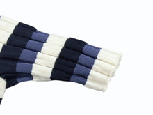 Load image into Gallery viewer, LOUIS VUITTON ルイヴィトン ボーダー リブニット半袖トップス ブルー ホワイト サイズM 美品 中古 4b005116