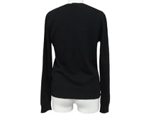 Load image into Gallery viewer, VALENTINO ヴァレンティノ ニット トレーナー SB3KC10546T ウール カシミヤ ブラック レッド サイズS 美品 中古 4b005119
