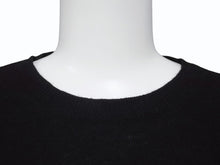 Load image into Gallery viewer, VALENTINO ヴァレンティノ ニット トレーナー SB3KC10546T ウール カシミヤ ブラック レッド サイズS 美品 中古 4b005119