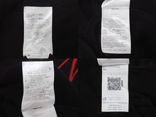 Load image into Gallery viewer, VALENTINO ヴァレンティノ ニット トレーナー SB3KC10546T ウール カシミヤ ブラック レッド サイズS 美品 中古 4b005119