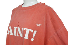 画像をギャラリービューアに読み込む, 極美品 SAINT MICHAEL セントマイケル S/S TEE SAINT 半袖Tシャツ サイズM プリント ヴィンテージ加工 レッド ホワイト 中古 4b005122