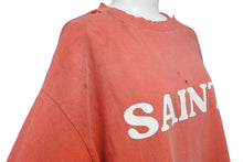 画像をギャラリービューアに読み込む, 極美品 SAINT MICHAEL セントマイケル S/S TEE SAINT 半袖Tシャツ サイズM プリント ヴィンテージ加工 レッド ホワイト 中古 4b005122