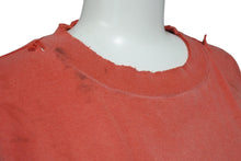 画像をギャラリービューアに読み込む, 極美品 SAINT MICHAEL セントマイケル S/S TEE SAINT 半袖Tシャツ サイズM プリント ヴィンテージ加工 レッド ホワイト 中古 4b005122