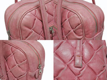 画像をギャラリービューアに読み込む, BALENCIAGA バレンシアガ ザ マトラッセ ハンドバッグ キルティング 182089 502752 ゴートスキン ピンク シルバー金具 良品 中古 4b005124